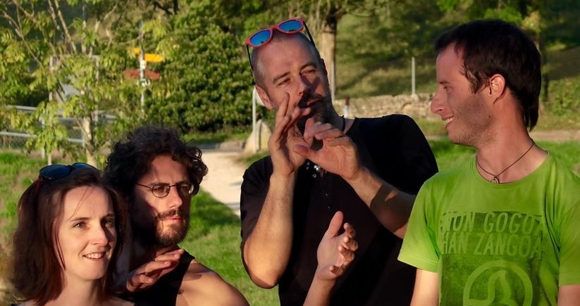 Grand Balthazar: die vier Musikerinnen und Musiker der Band